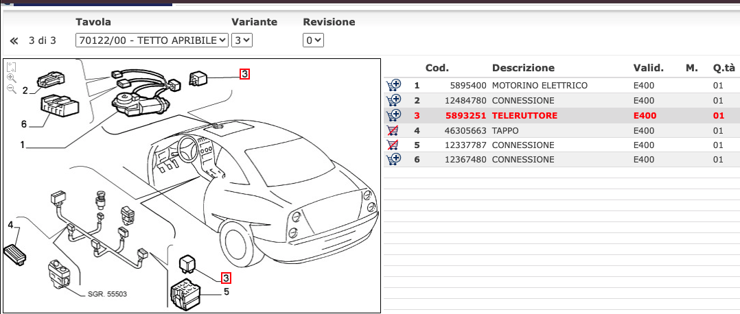 Relè Tetto Apribile Nuovo Originale per Fiat Coupe, Punto, Tempra, Lancia Kappa-5893251