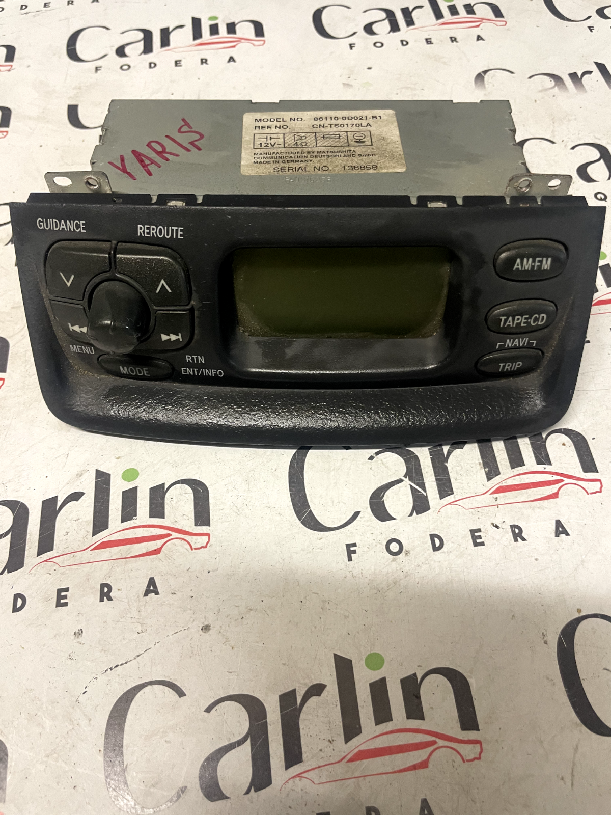 AUTORADIO TOYOTA YARIS 86110-0D021-B1 