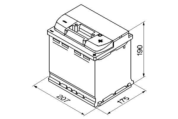 Batteria BOSCH S4 002 12V 52Ah 470A B13 - Potenza Affidabile per Veicoli