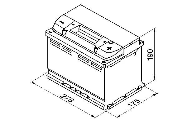 Batteria BOSCH S4 008 12V 74Ah 680A B13 detail 3