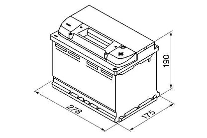 Batteria BOSCH S4 008 12V 74Ah 680A B13 detail 3