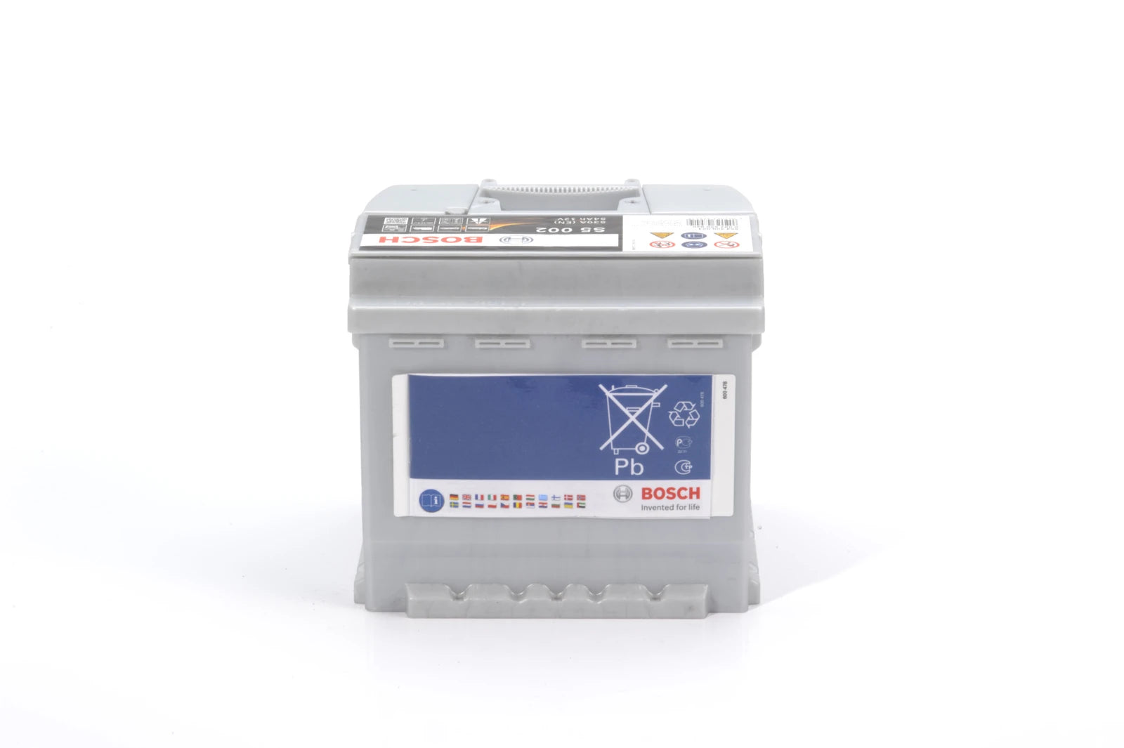 Batteria BOSCH S5 002 12V 54Ah 530A B13 - Alta Gamma detail