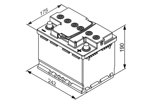 Batteria BOSCH S5 A05 12V 60Ah 680A AGM per Veicoli con Start/Stop detail 2