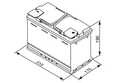 Batteria BOSCH S5 A11 12V 80Ah 800A - Potenza Elevata detail 3