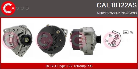 CASCO Altern.MERCEDES,SSANGYONG - CASCO CAL10122AS