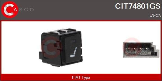 INTERR. SEDILI RISCLDABILI FIAT - CASCO CIT74801GS