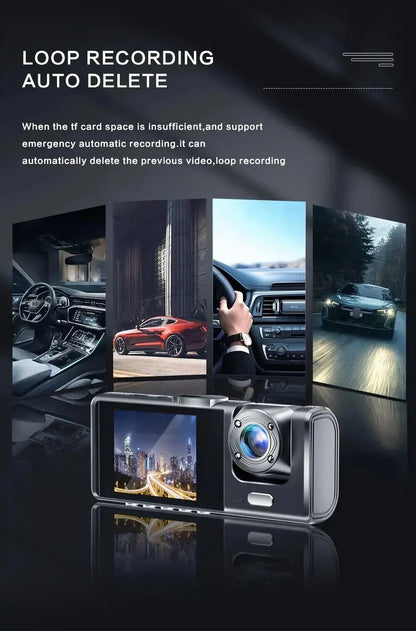 CZSKY 3 Channel DashCam HD 1080P Loop Recordig Function