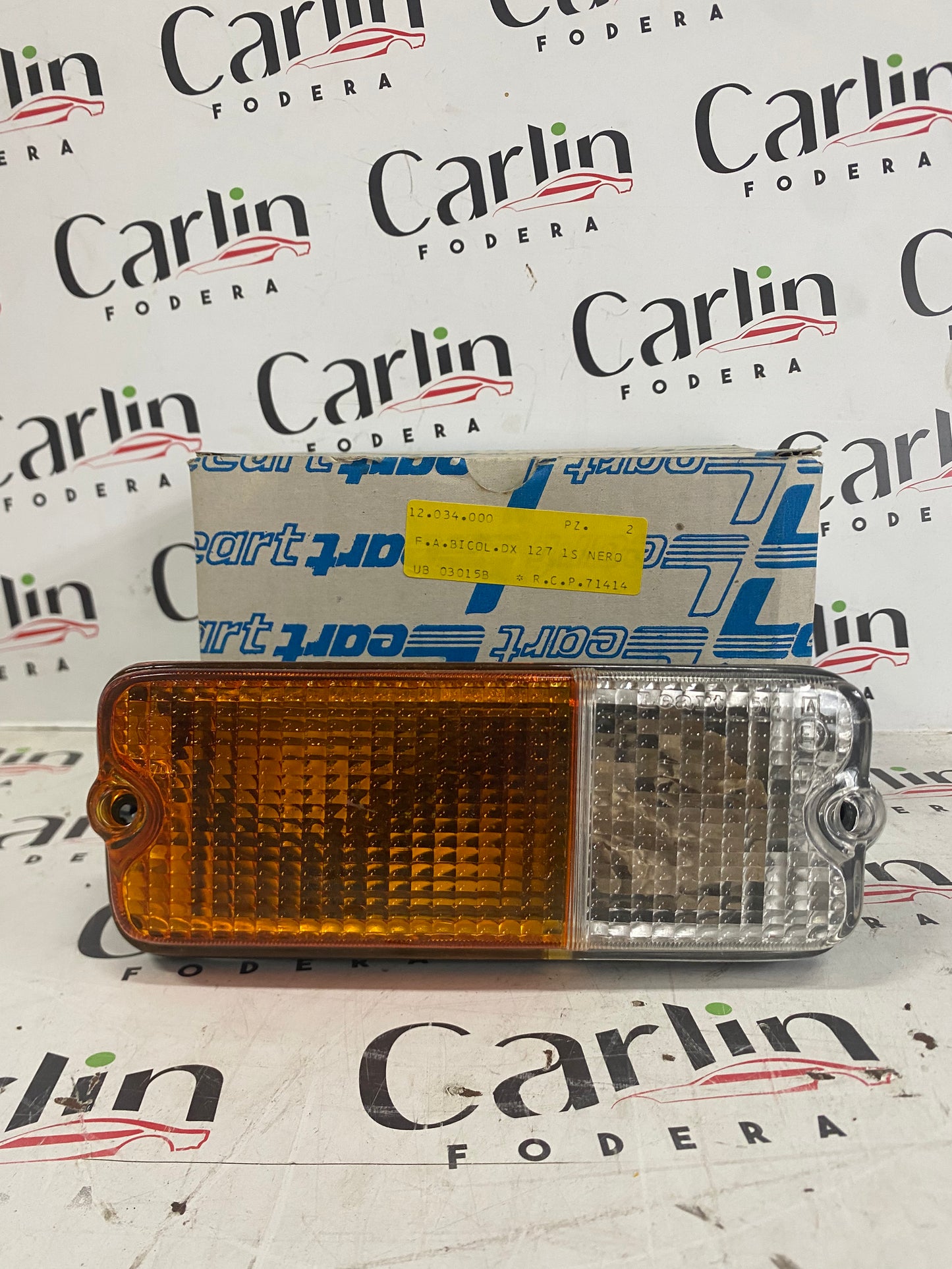 FANALINO ANTERIORE DESTRO BICOLORE – FIAT 127 1ª SERIE 12034000