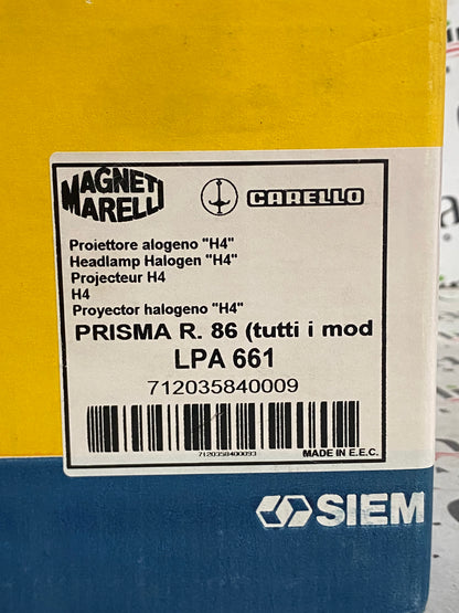 FARO ANTERIORE DESTRO NUOVO – LANCIA PRISMA R.86 – 712035840009 8