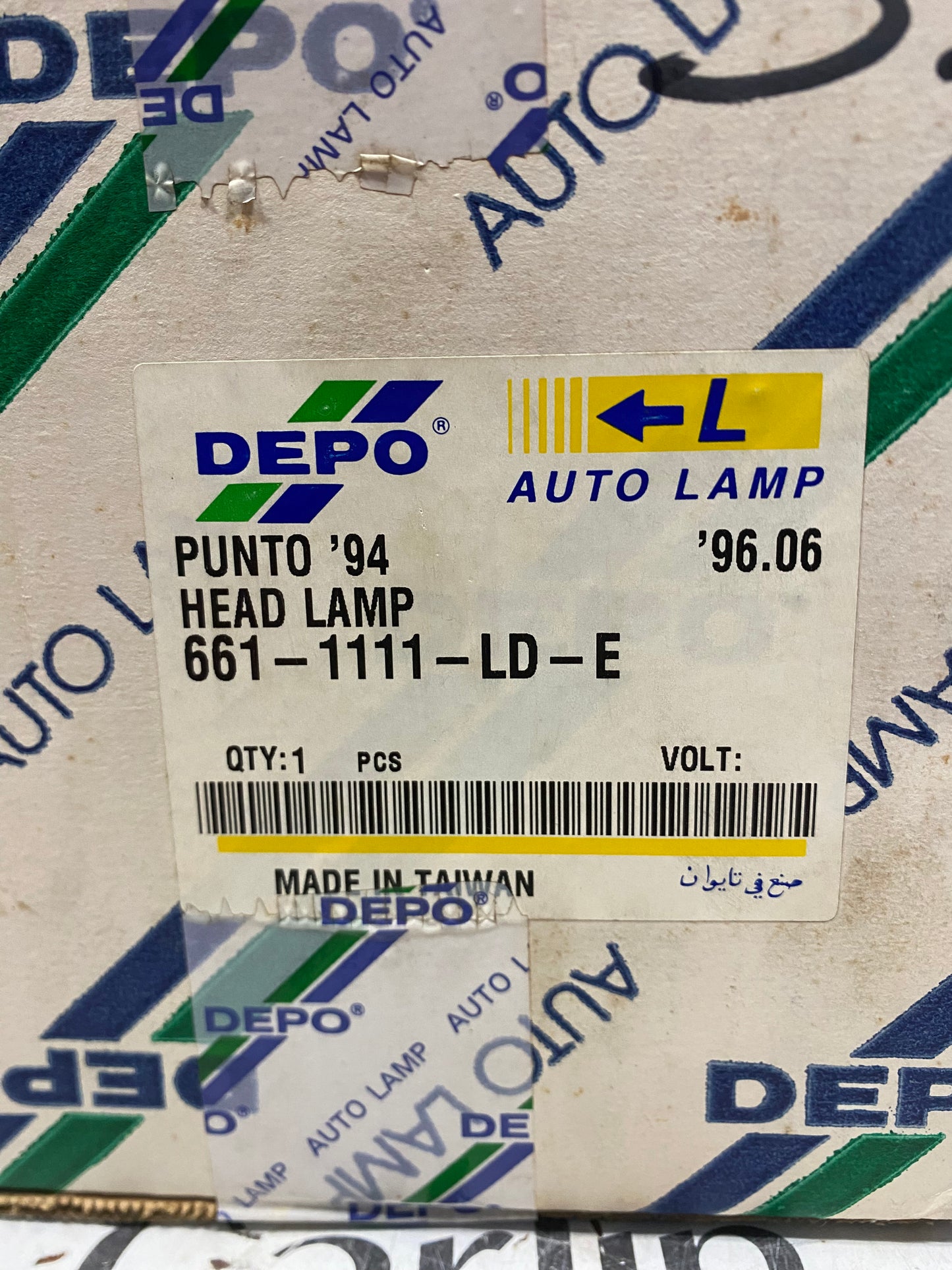 FARO ANTERIORE SINISTRO NUOVO – FIAT PUNTO (176) – DEPO 661-1111L-LD-E 7