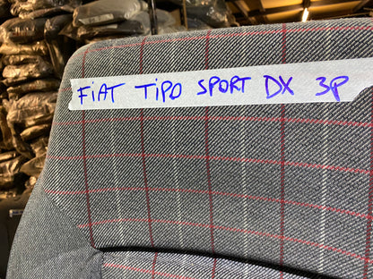 Fiat Tipo Sport - Sedile Anteriore Destro 3P con Tessuto Originale a Quadri Rossi e Grigi - Usato in Buone Condizioni