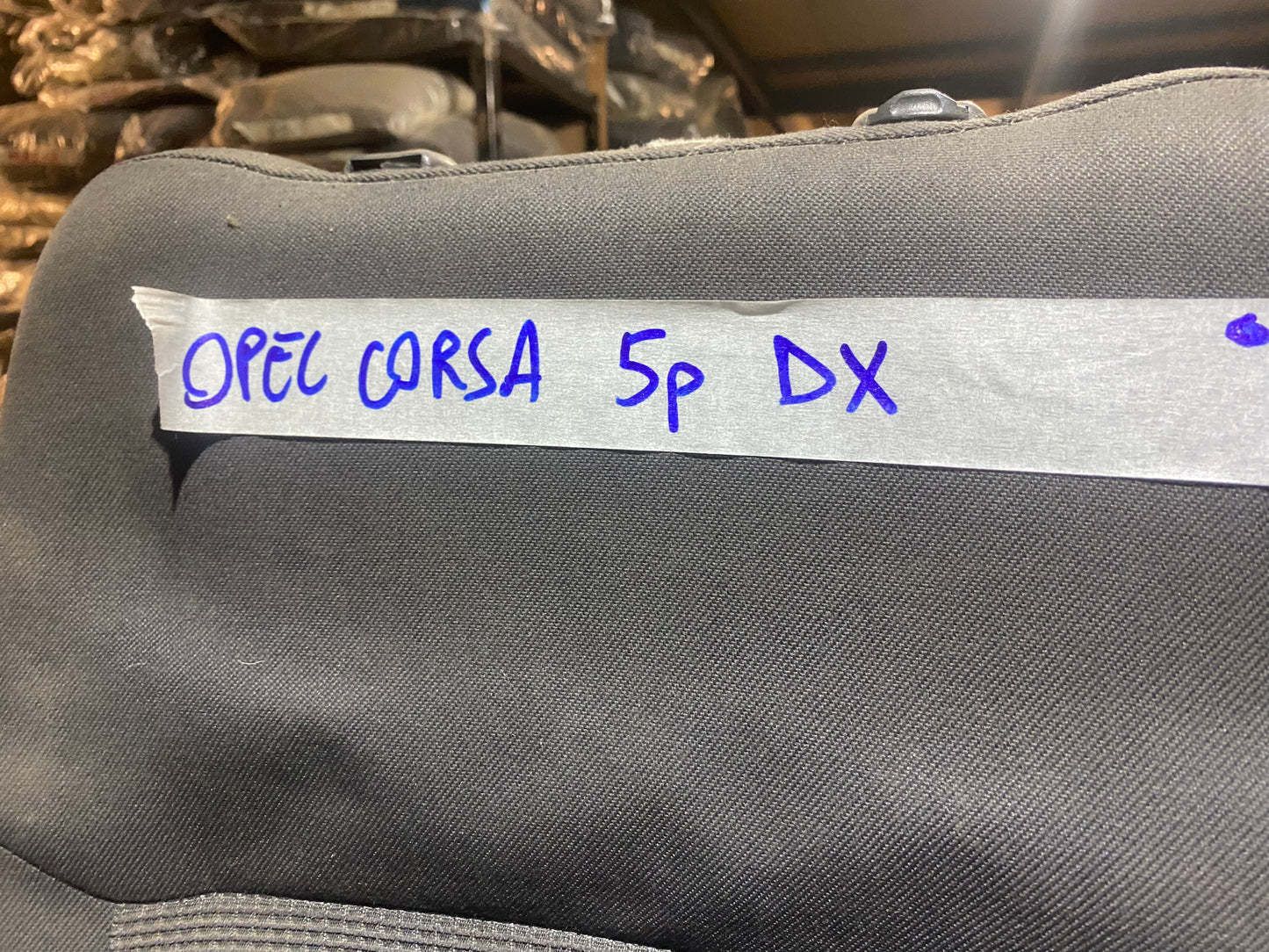 Opel Corsa C - Sedile Anteriore Destro Completo di Airbag - Usato in Buone Condizioni, da Lavare