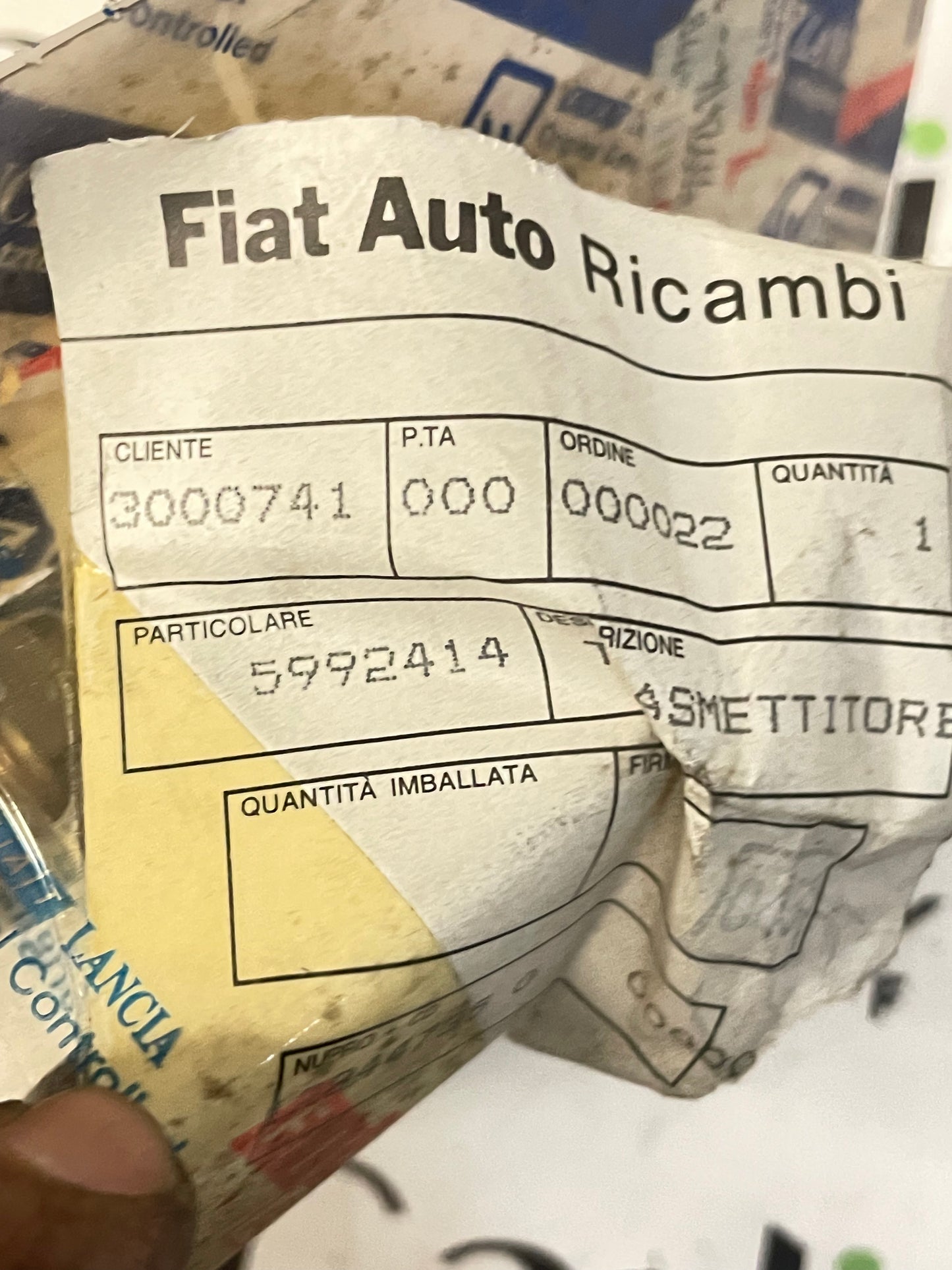 Trasmittitore Regolazione Alimentazione Lancia Delta - 5992414