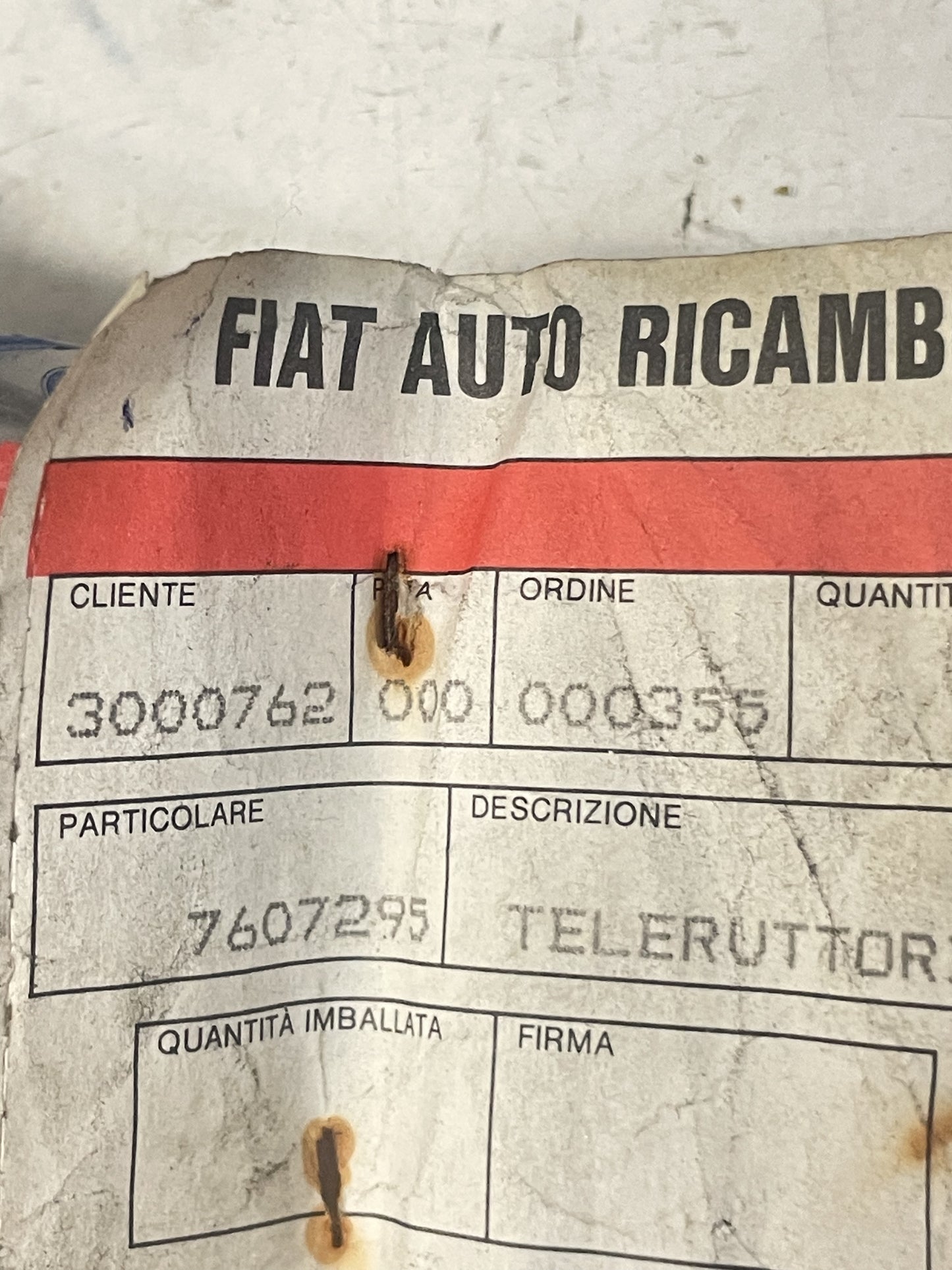 Teleruttore Lavacristallo Lavafari Anteriore [7607295] Ricambio Nuovo e Originale Fiat/Lancia/Alfa Romeo