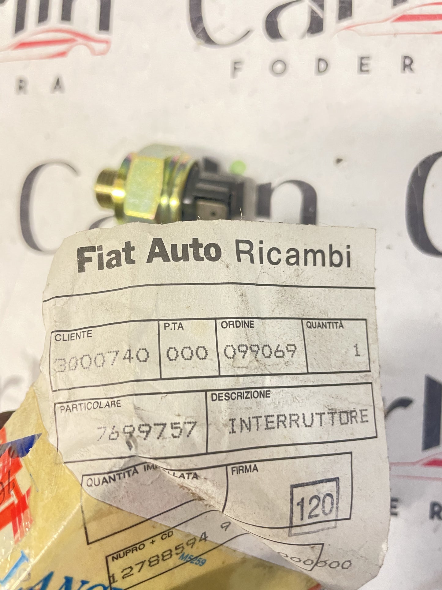 Sensore Pressione Collettore di Aspirazione [7699757] / [7699756] Ricambio Nuovo e Originale Fiat