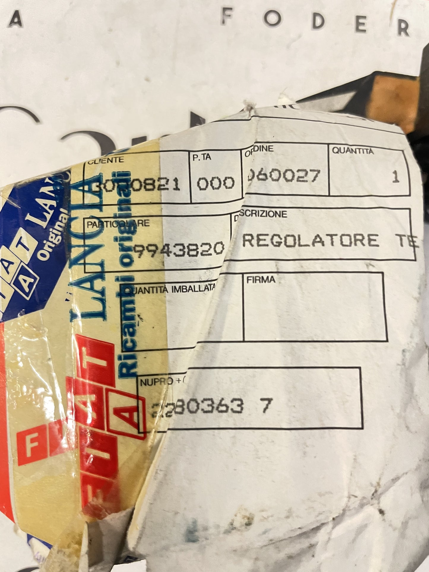 Regolatore Tensione Alternatore [9943820 / 9942997] - FIAT Uno, Tipo - Nuovo Originale