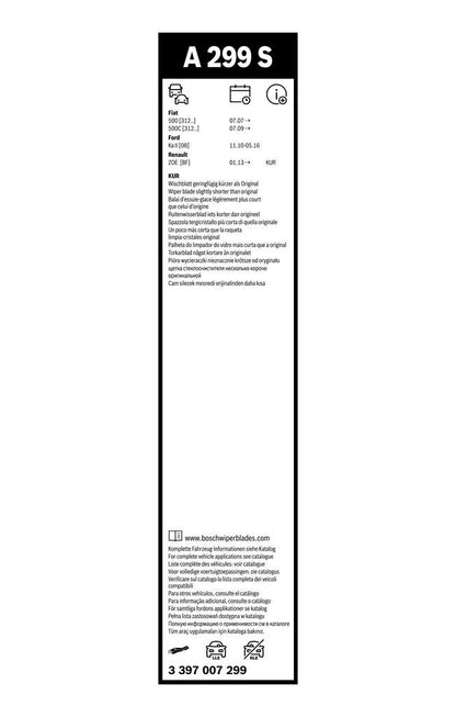 Kit Coppia Spazzole Tergicristallo Bosch AEROTWIN 3397007299 6