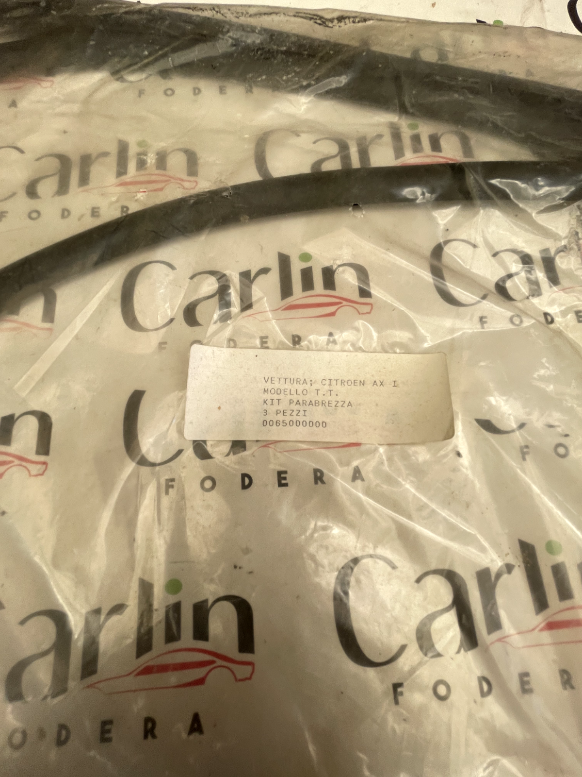 Kit Guarnizione Parabrezza Citroen AX 3 Pezzi code detail