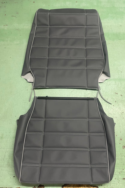 Original Equipment Seat Covering for Fiat Panda 141 Light Grey Faux Leather