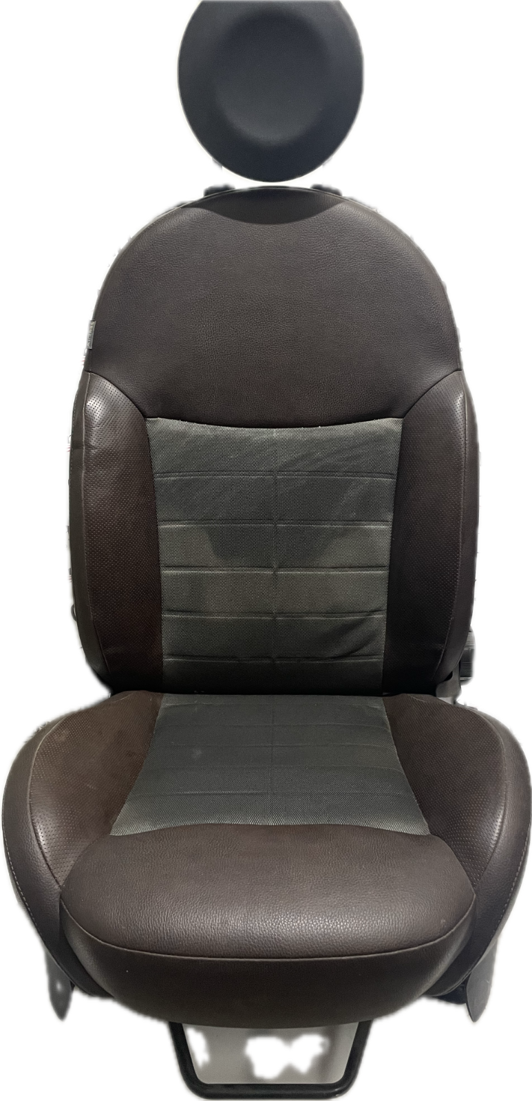 Sedile anteriore destro Fiat 500 in pelle marrone 6000626136