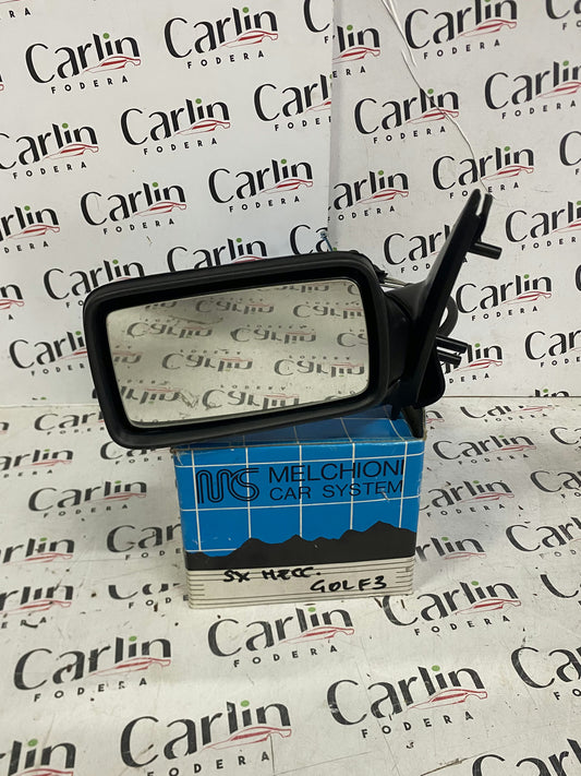 Specchietto Meccanico Volkswagen Golf III [1992–1998] SX Nero 1H0857537C01C