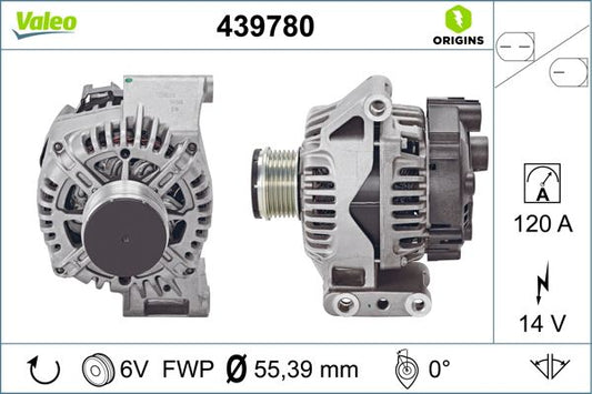 VALEO 439780 ALTERNATORE FIAT 500X/ PANDA