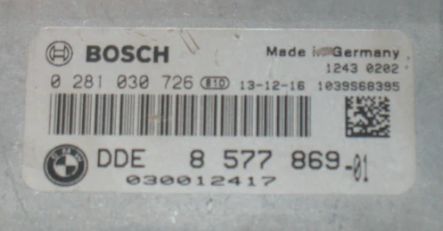 BMW X5M F85 Centralina/modulo motore ECU 0281030726