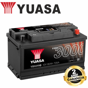 YBX3110 YUASA BATTERY 80AH 760 DX 317-175-175