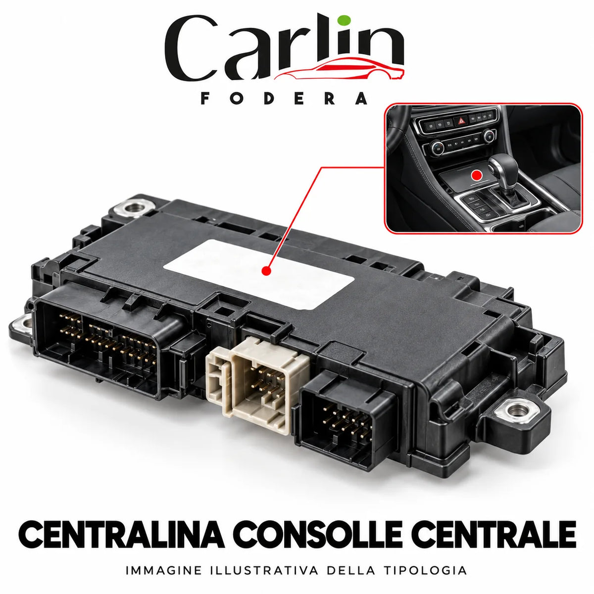 Illustrazione Carlin Fodera: Centralina consolle centrale; immagine generica della tipologia