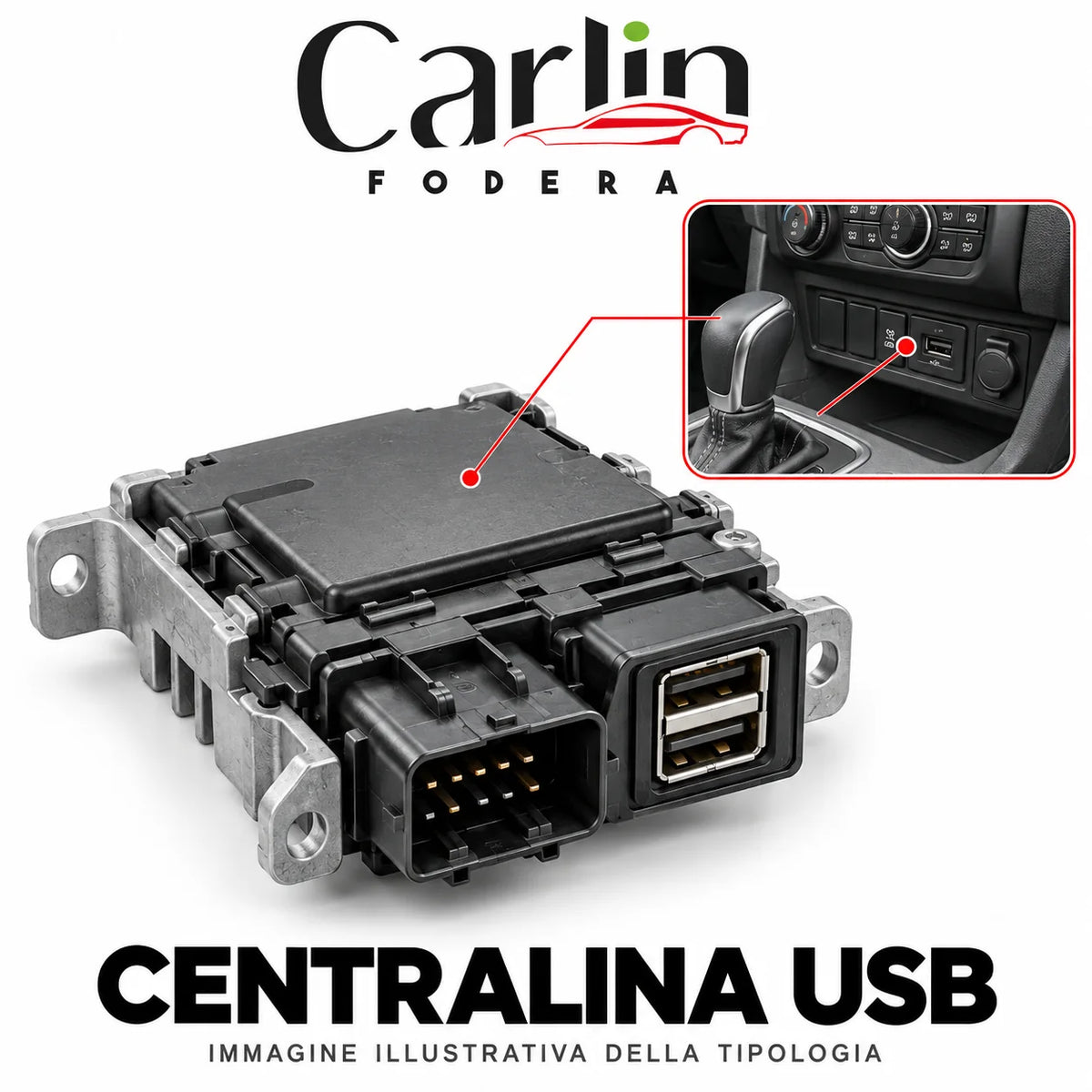 Illustrazione Carlin Fodera: Centralina USB; immagine generica della tipologia