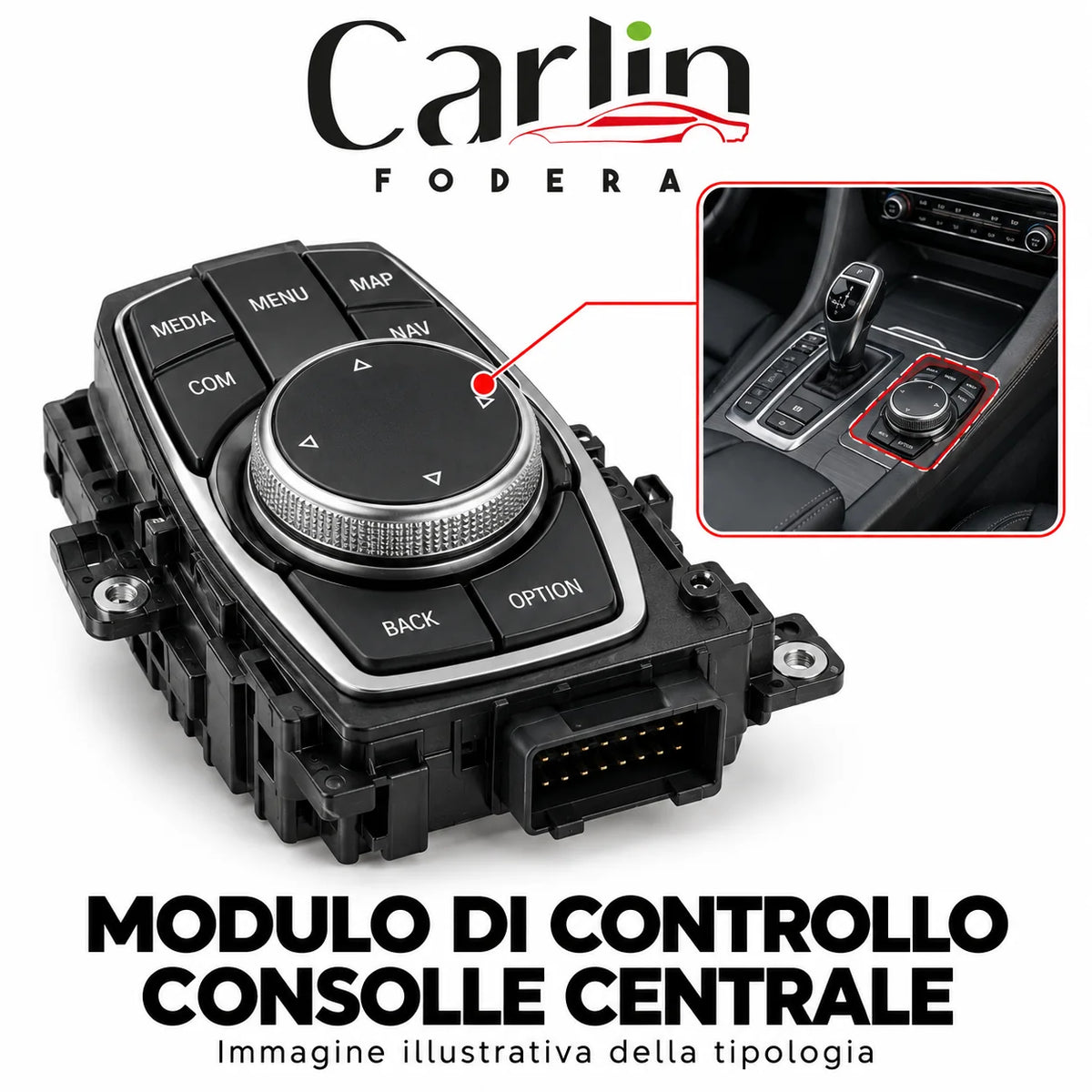 Illustrazione Carlin Fodera: Modulo di controllo consolle centrale; immagine generica della tipologia