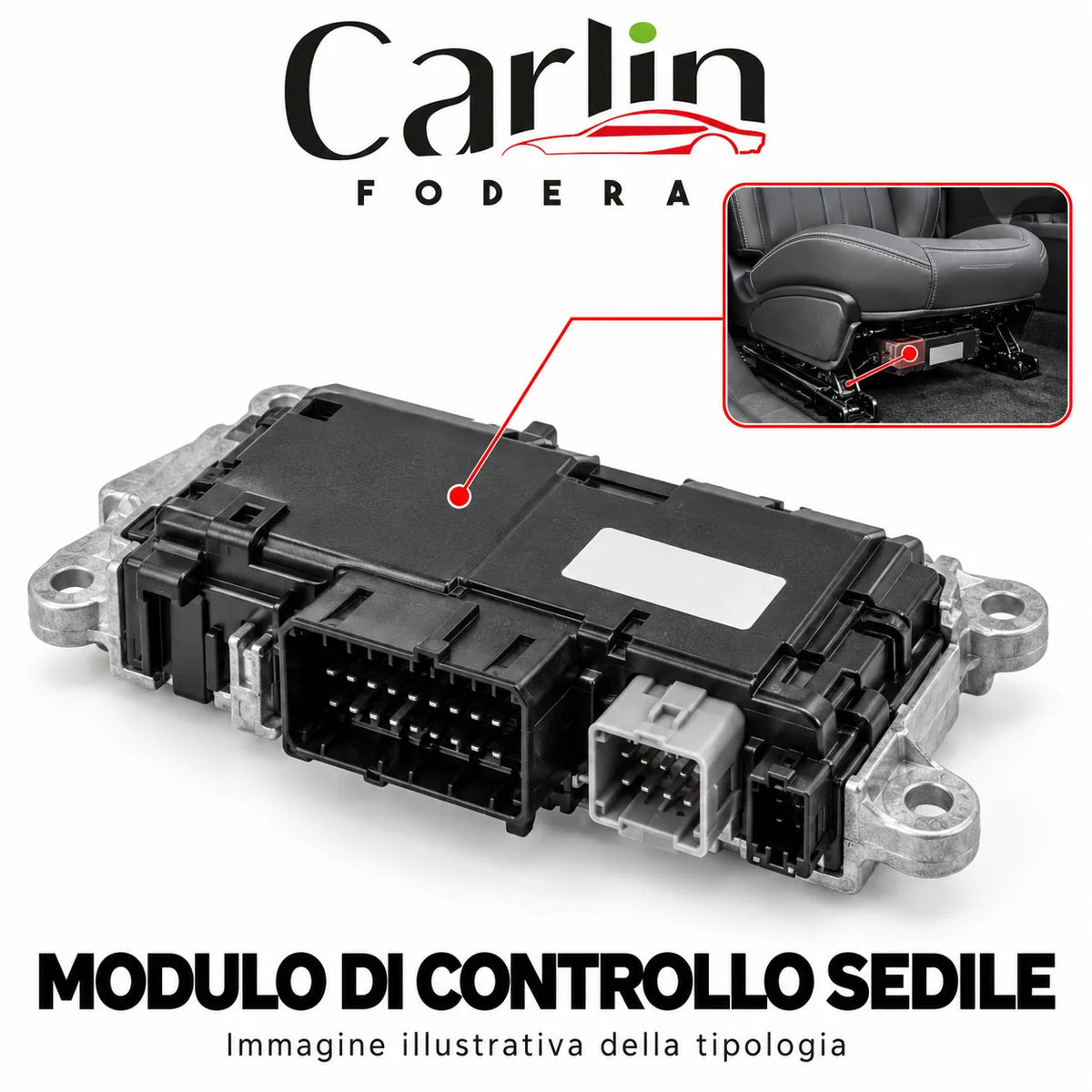 Illustrazione Carlin Fodera: Modulo di controllo sedile; immagine generica della tipologia