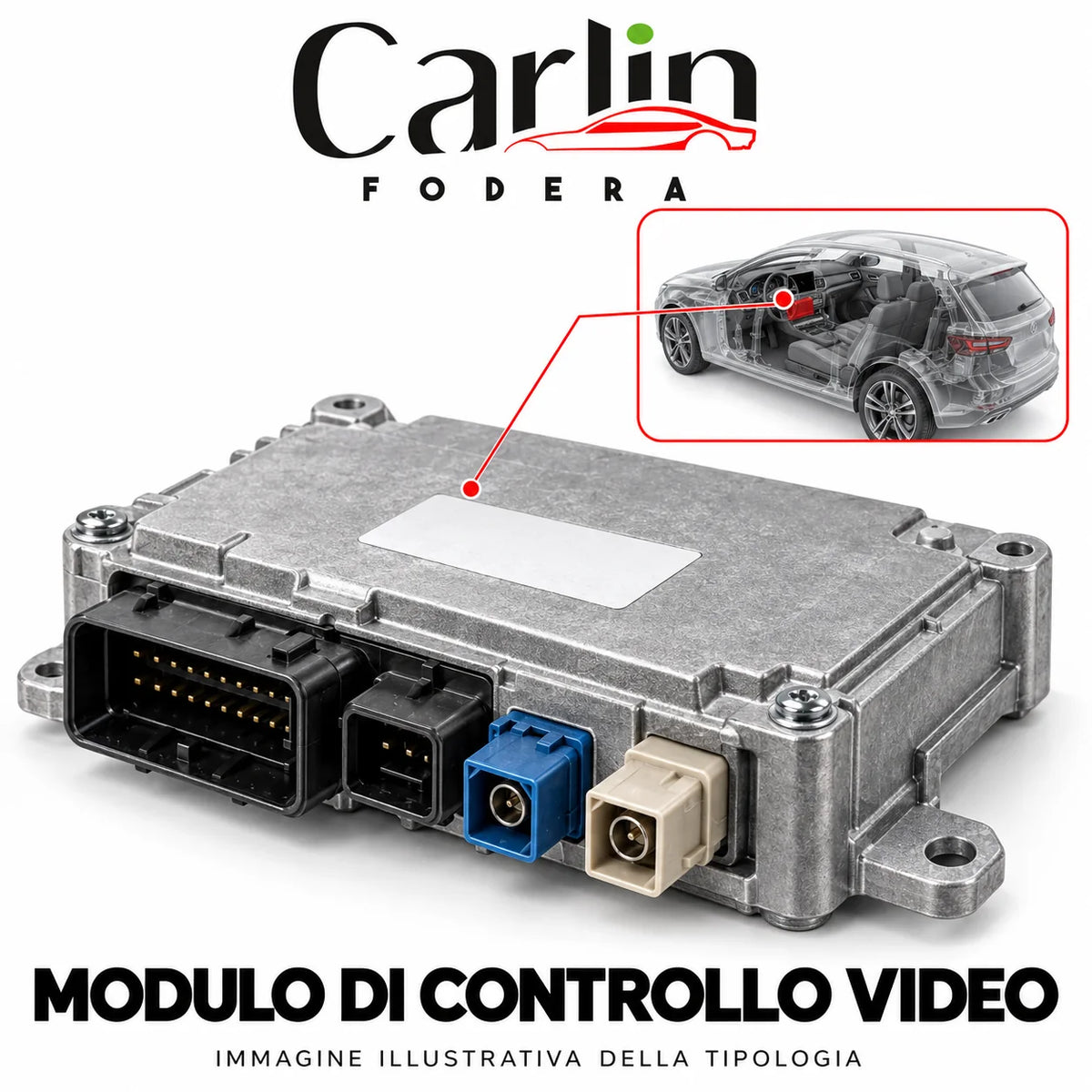 Illustrazione Carlin Fodera: Modulo di controllo video; immagine generica della tipologia