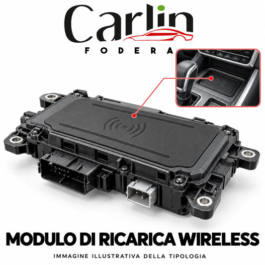 Illustrazione Carlin Fodera: Modulo di ricarica wireless; immagine generica della tipologia