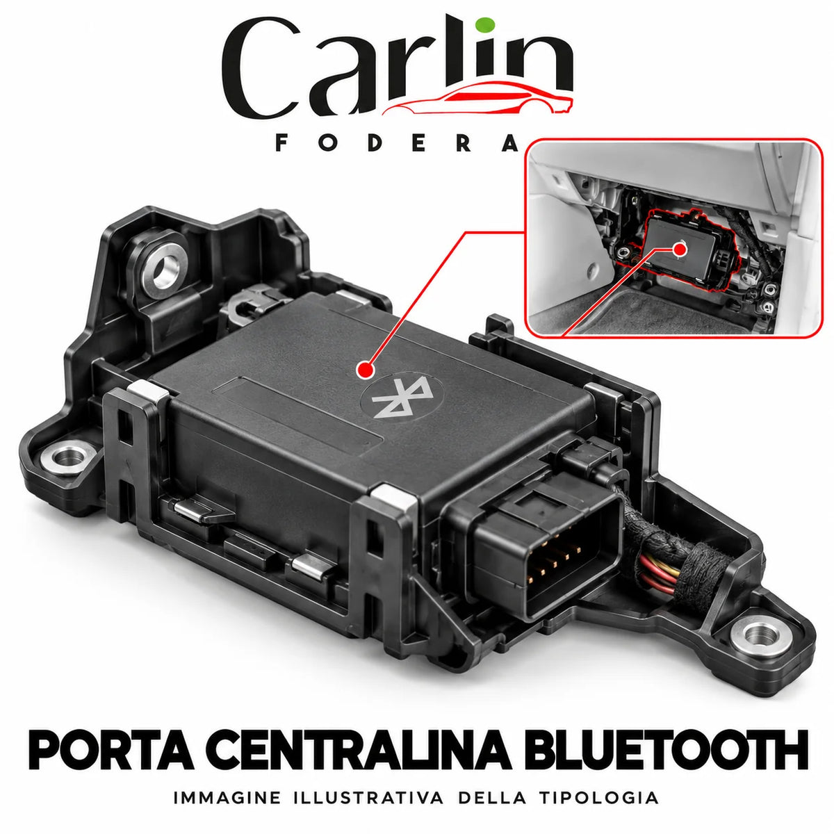 Illustrazione Carlin Fodera: Porta centralina Bluetooth; immagine generica della tipologia