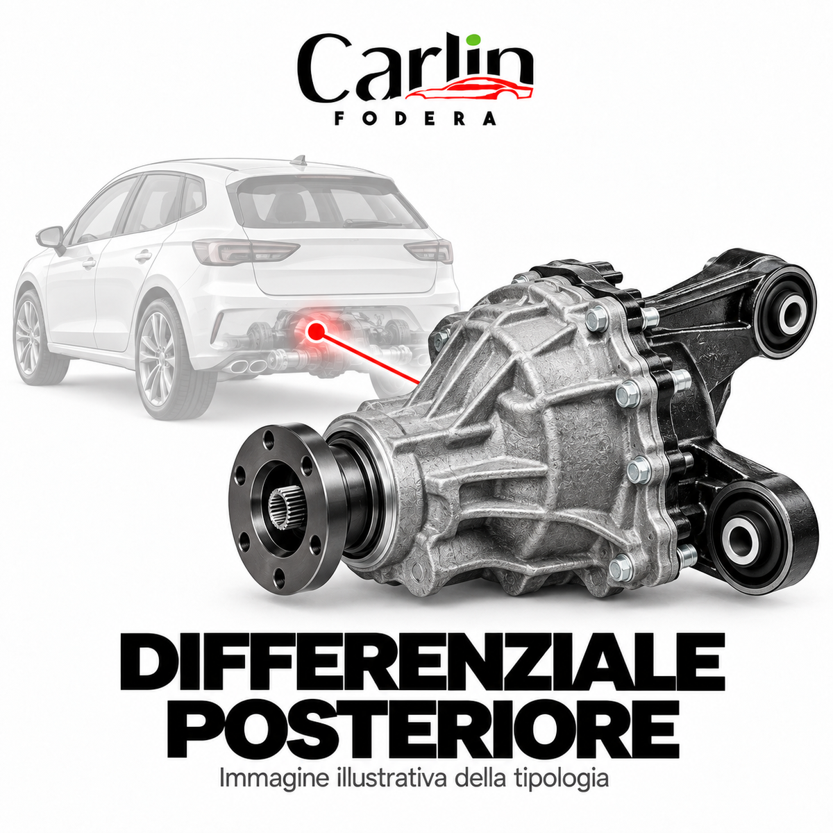 Differenziale posteriore — immagine illustrativa CarlinFodera, non fotografia del singolo ricambio