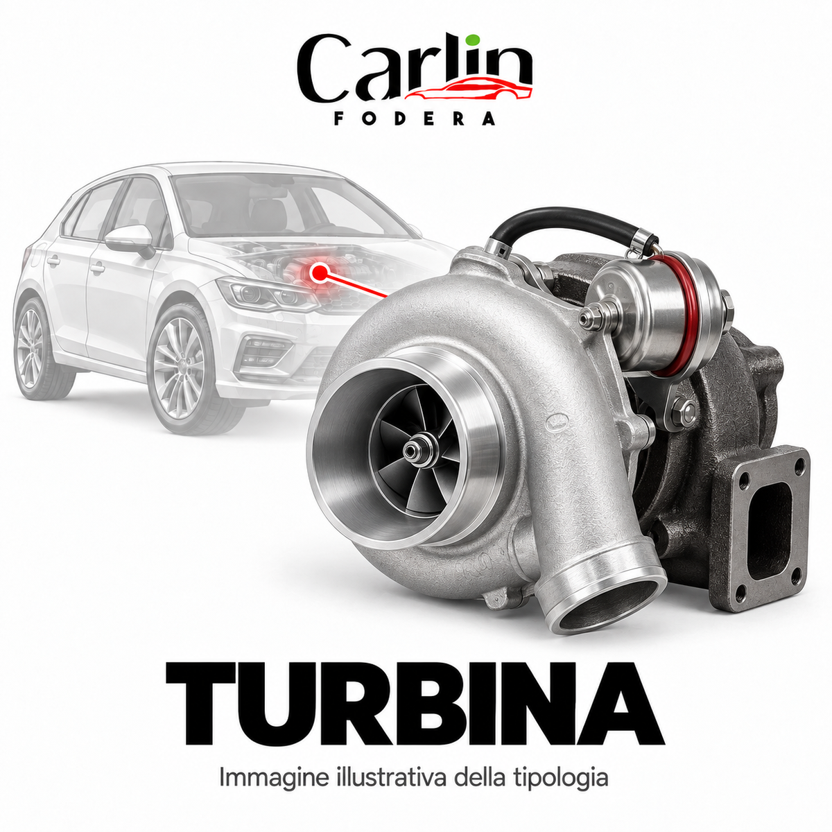Turbina — illustrazione generica CarlinFodera, non fotografia del singolo ricambio