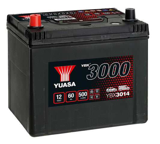 YUASA BATTERY 60AH 500 SX 232-175-225