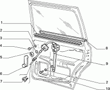 FIAT UNO - RASCHIAVETRO INTERNO POSTERIORE SINISTRO R.89 NUOVO ORIGINALE - COD. 7711310