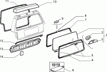 FIAT TEMPRA SW - NEW ORIGINAL RH TRUNK SEAL - COD. 7726790 