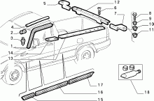 MODANATURA DESTRA FIAT FIORINO RL COD. 50007455 NUOVA ORIGINALE