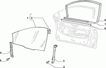 GUARNIZIONE PORTA LATERALE ANTERIORE DX ESTERNO FIAT MULTIPLA ORIGINALE COD. 51758059