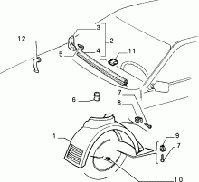 Guarnizione Vano Motore Fiat Tipo Tempra Coupe Alfa 155 - Cod. 7671039