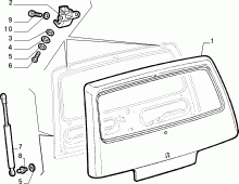 PORTELLONE/COFANO POSTERIORE FIAT CINQUECENTO 1° SERIE NUOVO DA VERNICIARE COD. 46449386