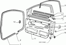 Window Scraper Front Left Interior Fiat Tipo - Cod. 7632071 New Original