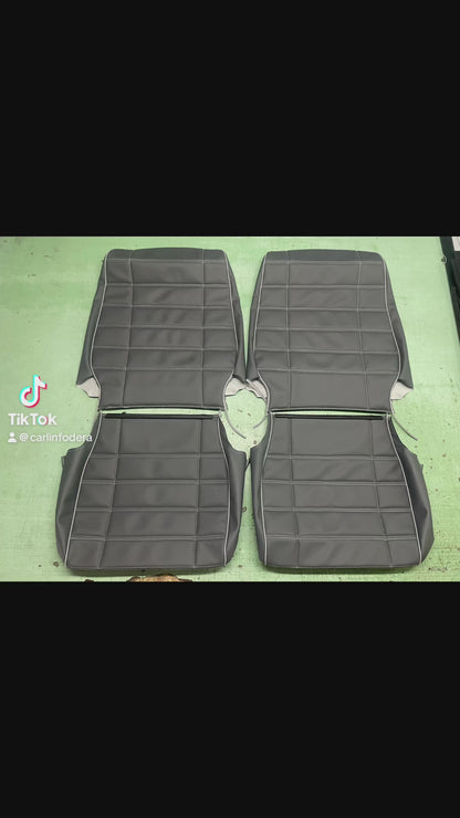 Rivestimento Primo Impianto per Sedili Fiat Panda 141 Finta Pelle Grigio Chiaro